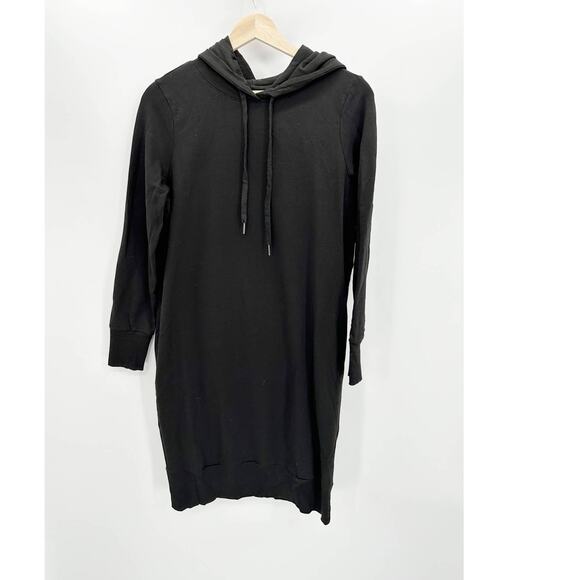 Universal Standard Black Hoodie Carefree Sweatshirt Dress Womens Size 3XS - Picture 1 of 7